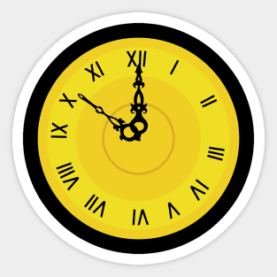 midnight Clock Sticker